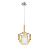 TRESOR SU 1X42W E27 D200*H300 AMBER/CHROME(5.1.1)
